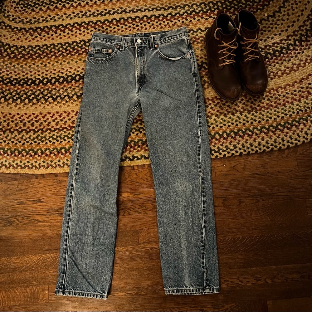 (Sold) Levi’s Vintage 90s Red Tab 505 Faded Blue Jeans (30 x 32) - Picture 2 of 14